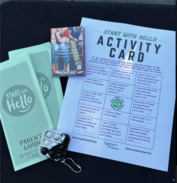Start with Hello Activity Cards